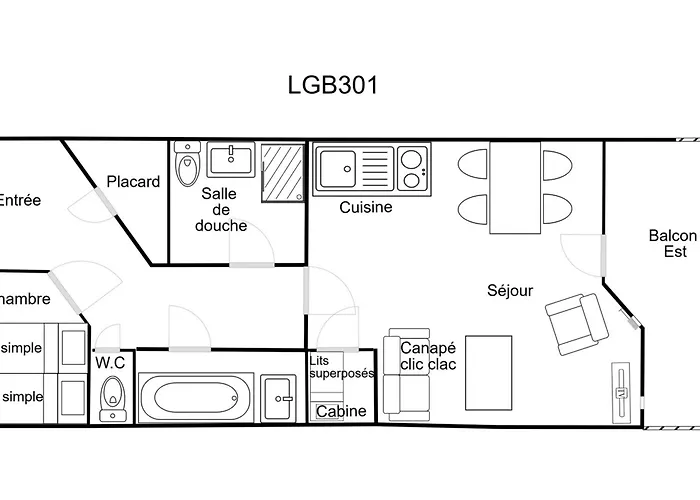 2 Pieces + Cabine, Skis Aux Pieds, Proche Commerces - Fr-1-182a-35 Апартаменти *